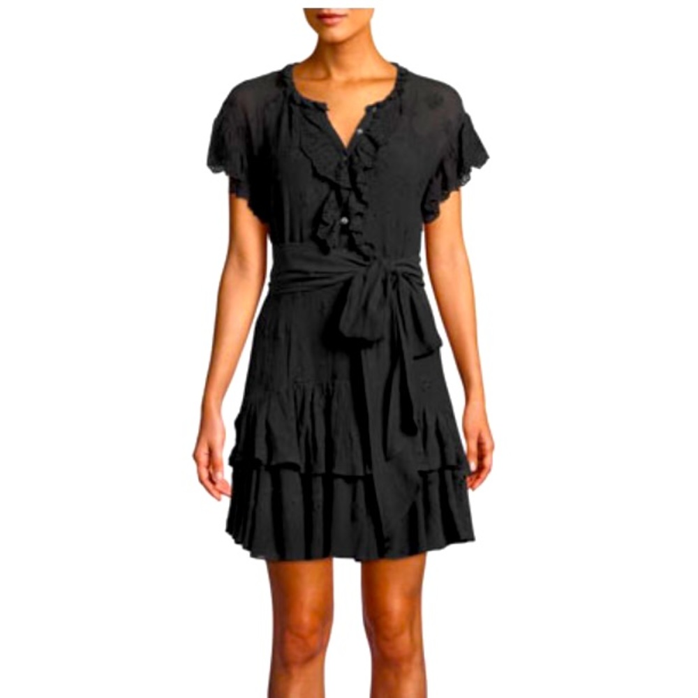 Rebecca Taylor Dree Eyelet Ruffle Dress; 8